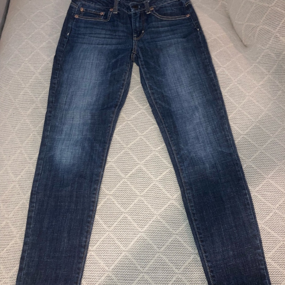 American Eagle Outfitters High Rise Skinny Stretch Dark Wash